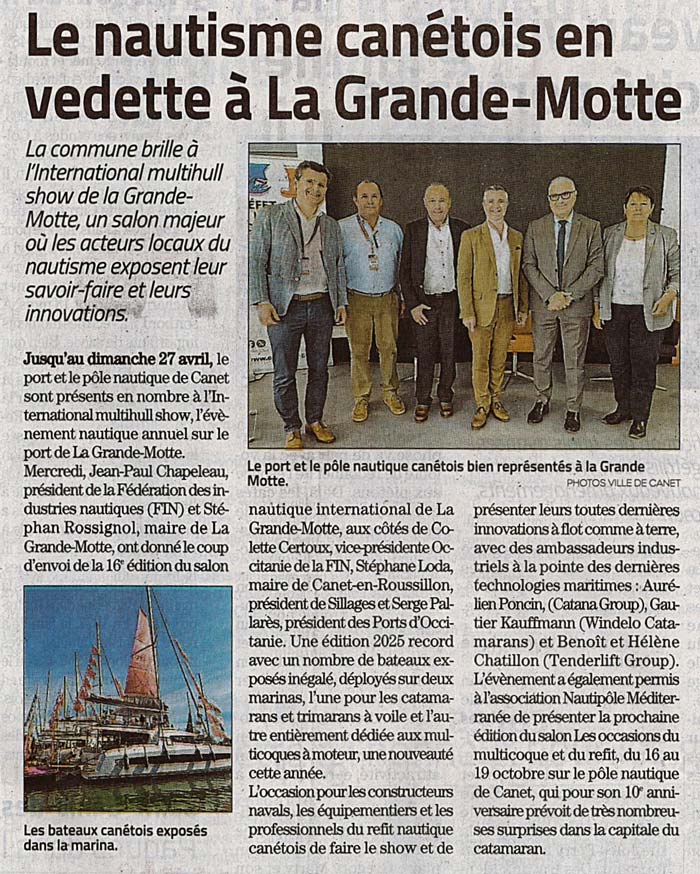 Le nautisme canétois en vedette à La Grande-Motte