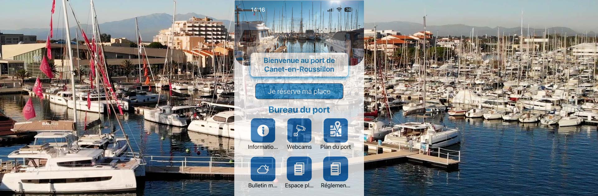 appli mobile de port de Canet