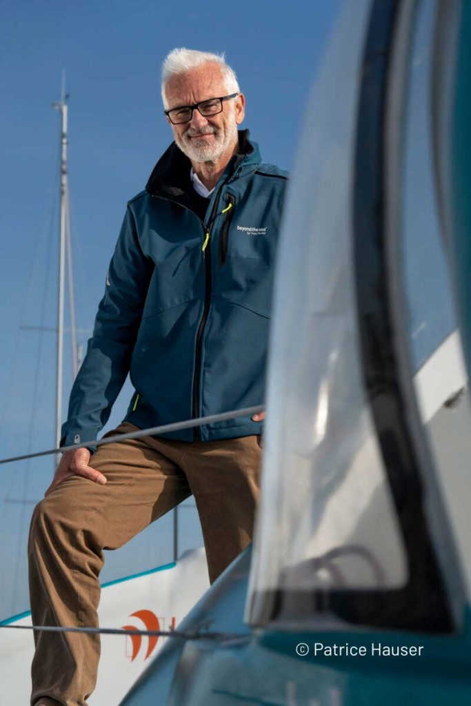 Yves Parlier au salon nautique de Canet