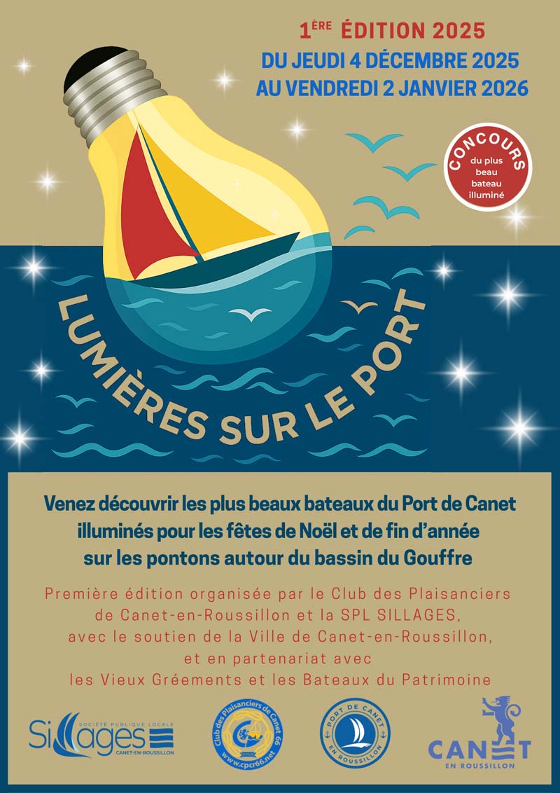 affiche lumières sur le port